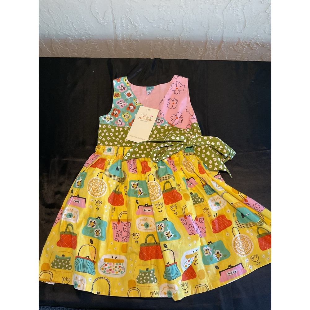 Little Miss Marmalade Poppy Lane Sleeveless Dress Size 6 Cotton